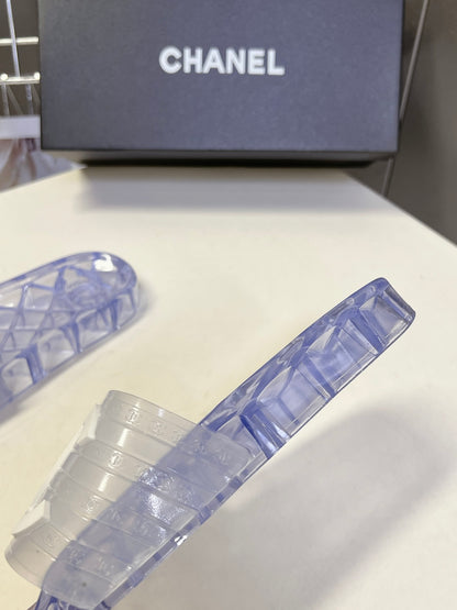 Chanel Classic PVC Jelly Slides – Spring/Summer Collection