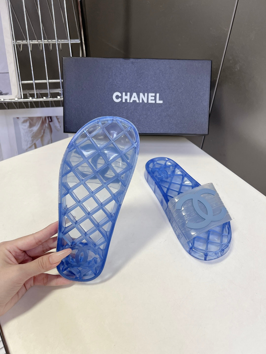 Chanel Classic PVC Jelly Slides – Spring/Summer Collection