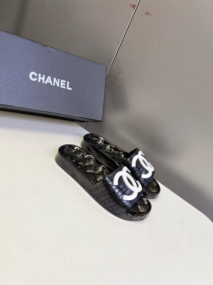 Chanel Classic PVC Jelly Slides – Spring/Summer Collection