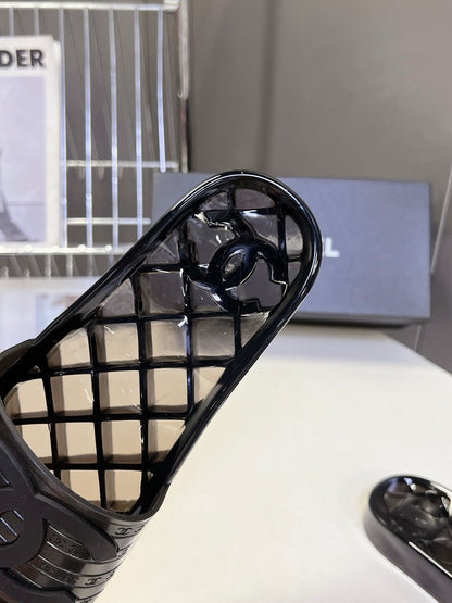 Chanel Classic PVC Jelly Slides – Spring/Summer Collection