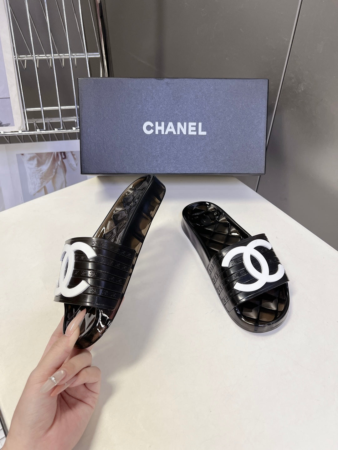 Chanel Classic PVC Jelly Slides – Spring/Summer Collection