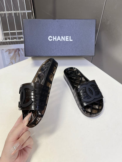 Chanel Classic PVC Jelly Slides – Spring/Summer Collection