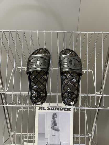 Chanel Classic PVC Jelly Slides – Spring/Summer Collection