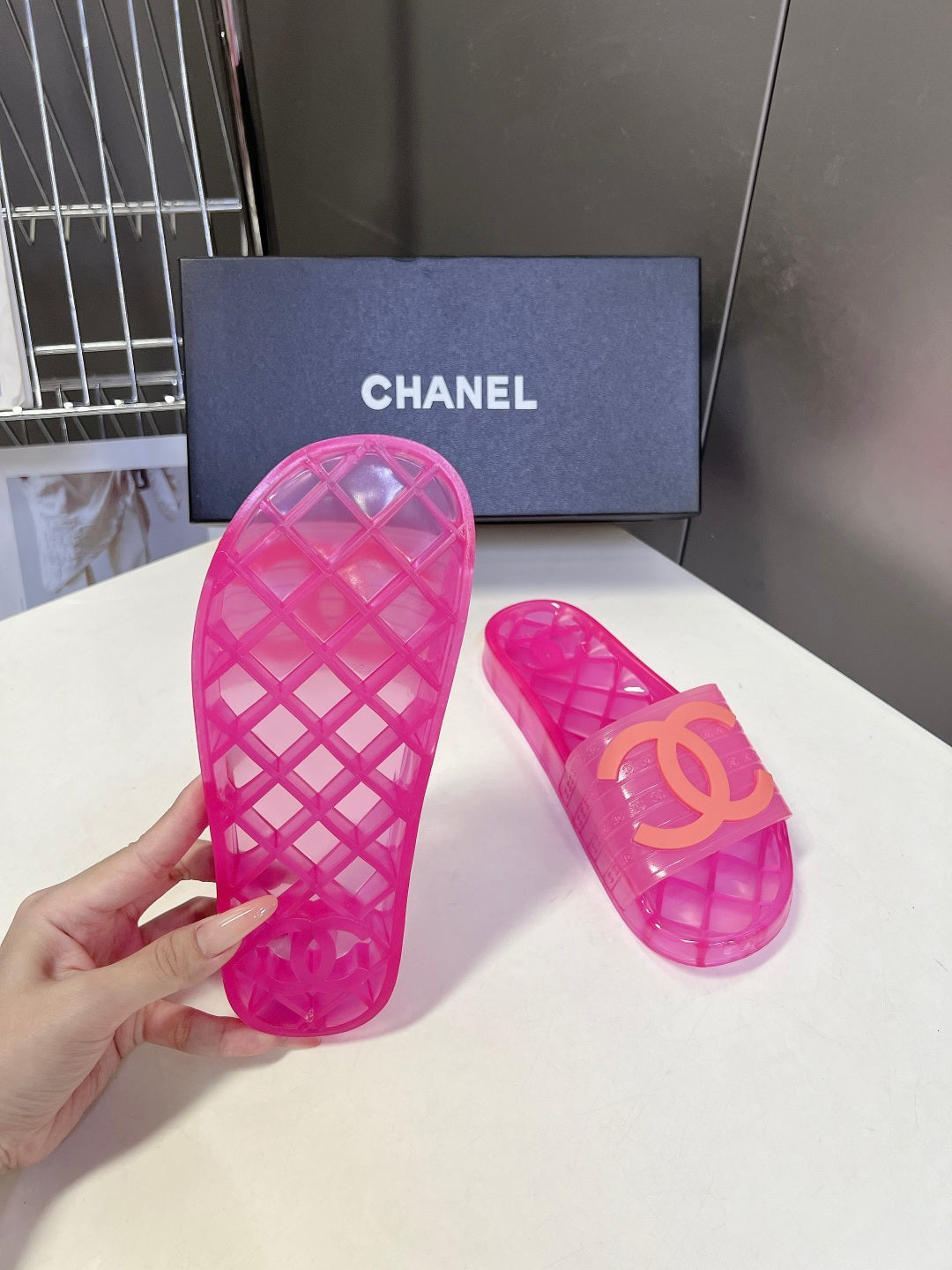 Chanel Classic PVC Jelly Slides – Spring/Summer Collection