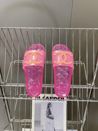 Chanel Classic PVC Jelly Slides – Spring/Summer Collection