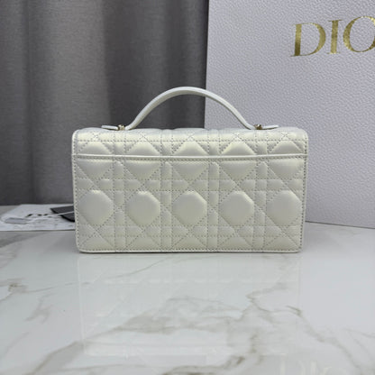 Dior Lady Dior Pearlescent Lambskin Pearl Clutch Bag