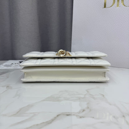Dior Lady Dior Pearlescent Lambskin Pearl Clutch Bag