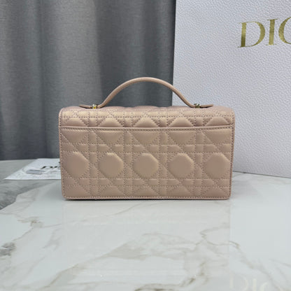 Dior Lady Dior Pearlescent Lambskin Pearl Clutch Bag