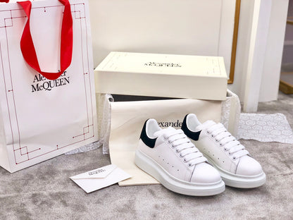 Alexander McQueen Classic Platform White Sneakers