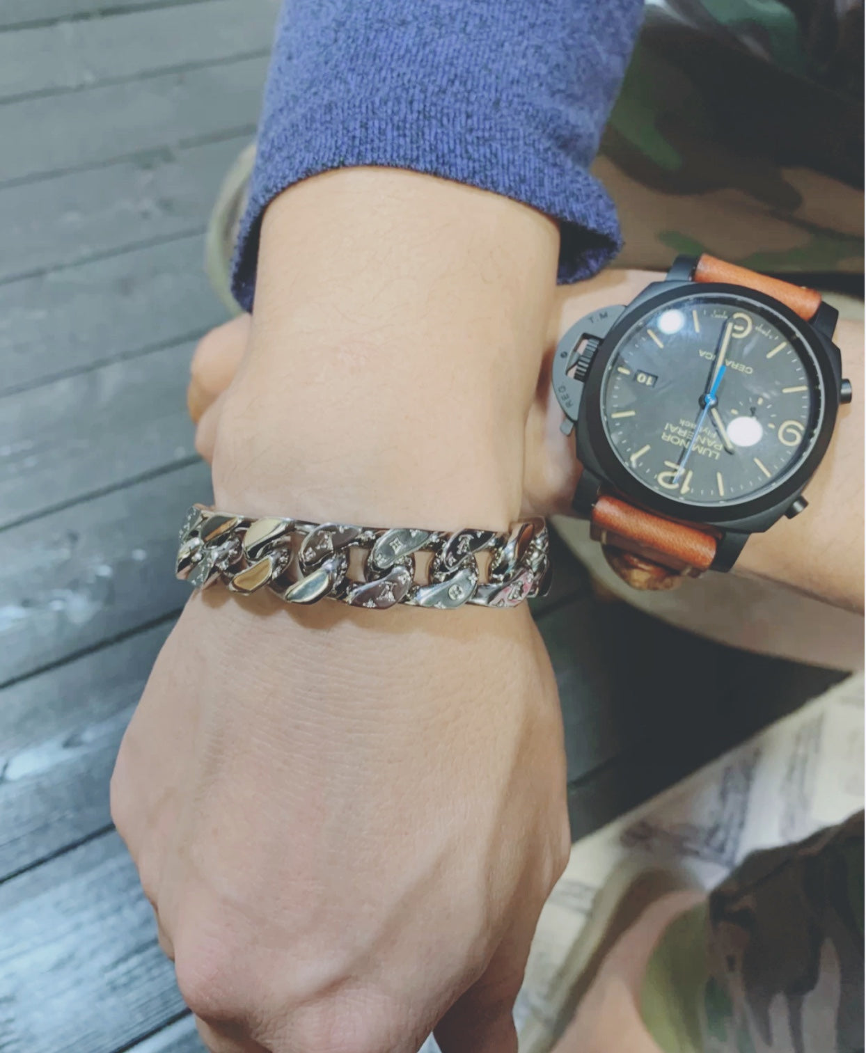 Louis Vuitton LV Chain Links Limited Edition Magnetic Clasp Stainless Steel Bracelet