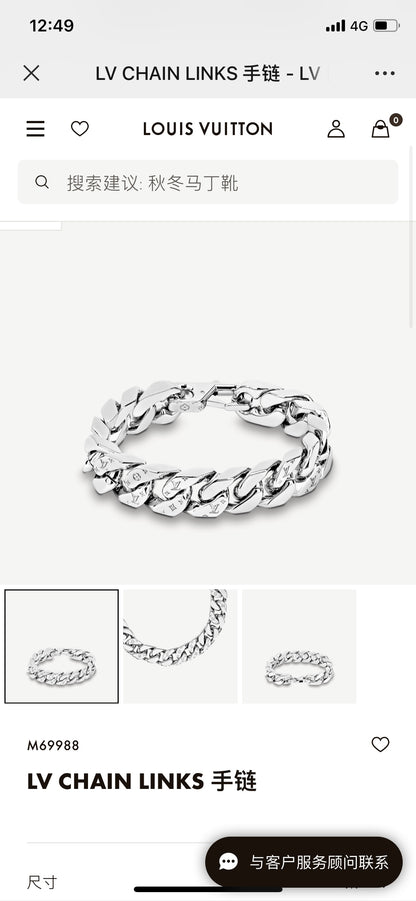 Louis Vuitton Chain Links Monogram Bracelet – Autumn/Winter 2020