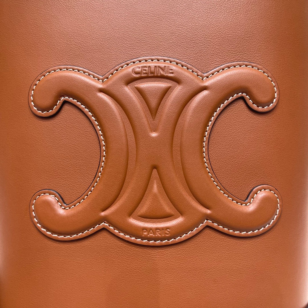 Celine Cuir Triomphe Calfskin Bucket Bag