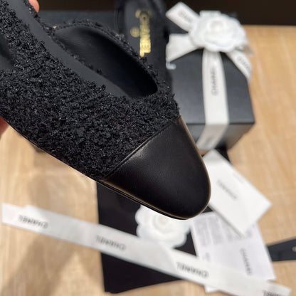 Chanel Classic Colorblock Slingback Sandals