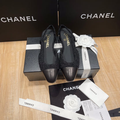 Chanel Classic Colorblock Slingback Sandals
