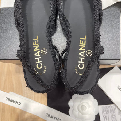 Chanel Classic Colorblock Slingback Sandals