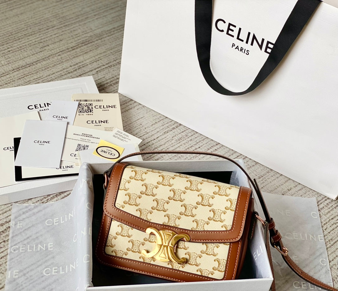 Celine Triomphe Monogram Tofu Shoulder Bag – 2020 Collection