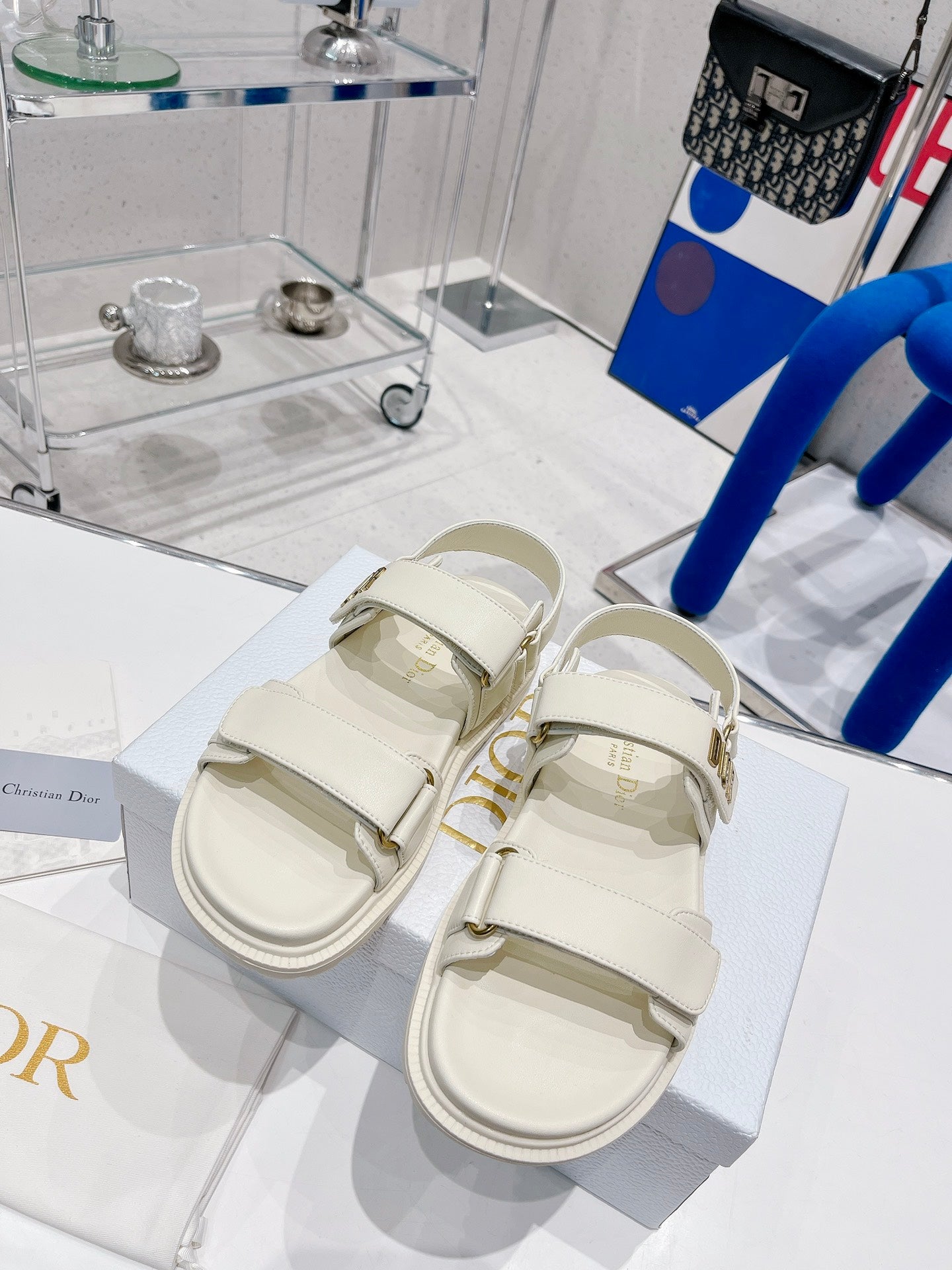 Dior 2022 New Color Velcro Sandals