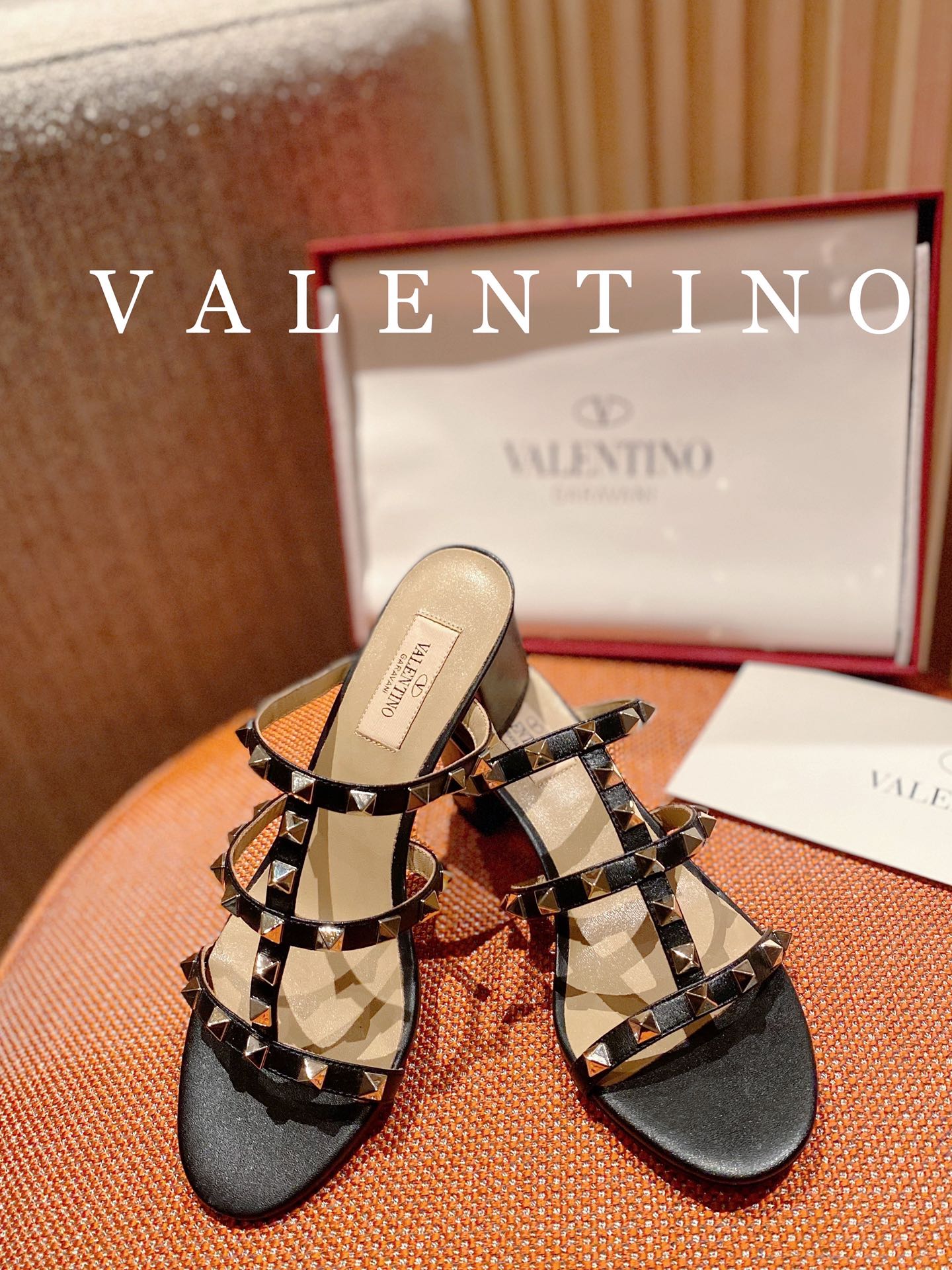 Valentino VLogo Signature Leather Mules