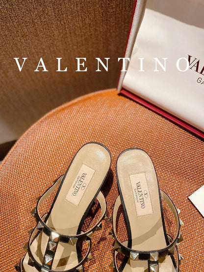 Valentino VLogo Signature Leather Mules