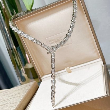 Bulgari Serpenti Diamond Snake Necklace
