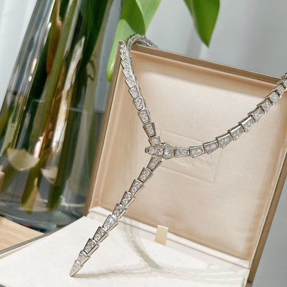 Bulgari Serpenti Diamond Snake Necklace