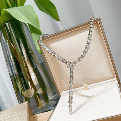 Bulgari Serpenti Diamond Snake Necklace