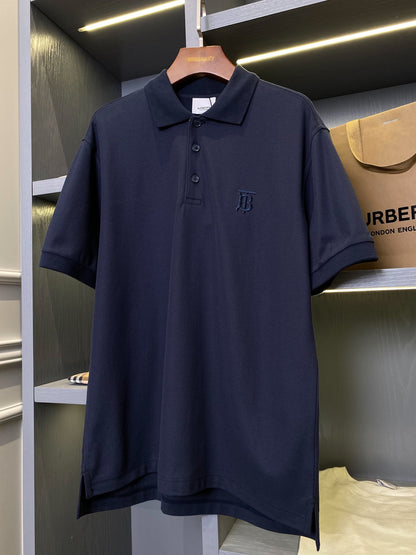 Burberry Embroidered Check Trim Polo Shirt