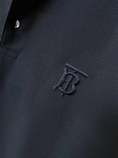 Burberry Embroidered Check Trim Polo Shirt