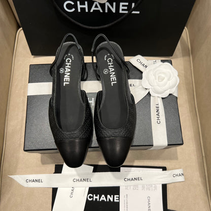 Chanel 2022 Two-Tone Slingback Sandals – Spring/Summer Collection