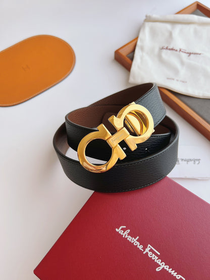 Ferragamo Men's Reversible Leather Belt