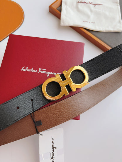 Ferragamo Men's Reversible Leather Belt