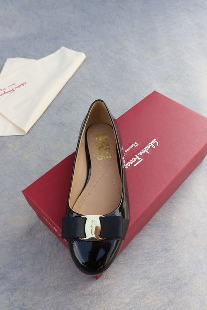 Ferragamo Classic Patent Leather Flats
