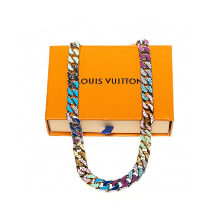 Louis Vuitton Chain Links Patches Monogram Necklace