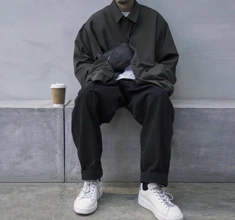 Fear of God Essentials 1977 Series Lapel Coach Jacket – Eighth Season