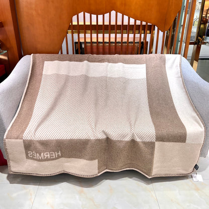 Hermès H Riviera Wool Cashmere Blanket