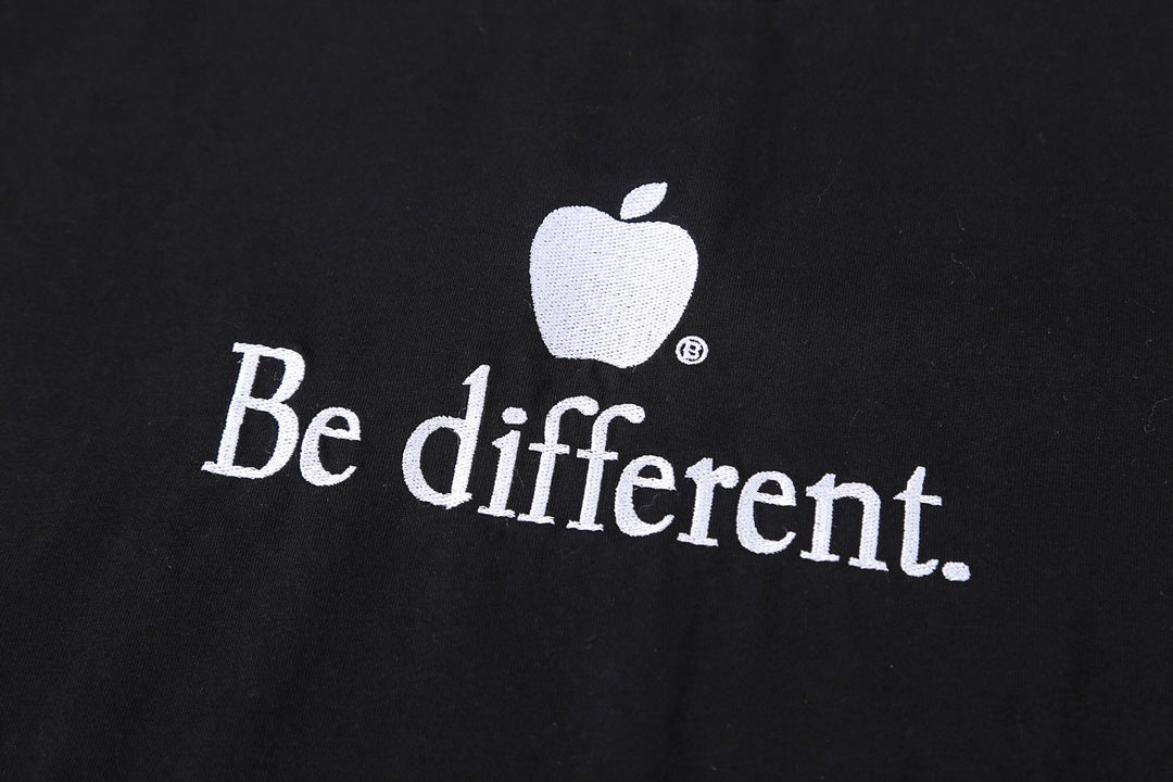 Balenciaga Apple Logo Embroidered Distressed T-Shirt – 26SS
