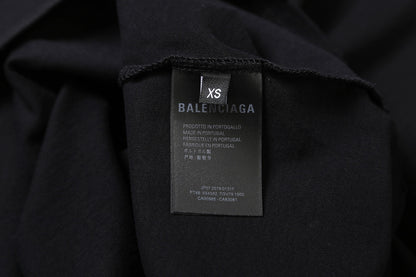 Balenciaga Apple Logo Embroidered Distressed T-Shirt – 26SS