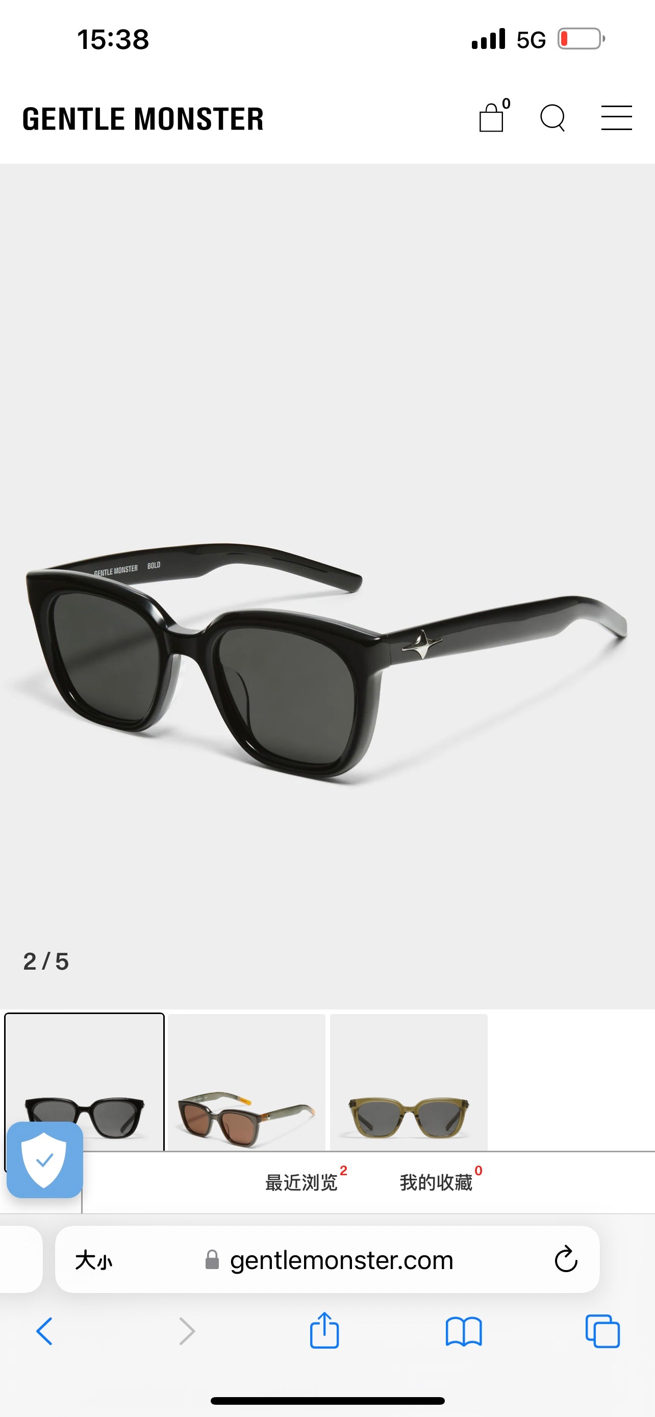 Gentle Monster Billy 01 BOLD Sunglasses