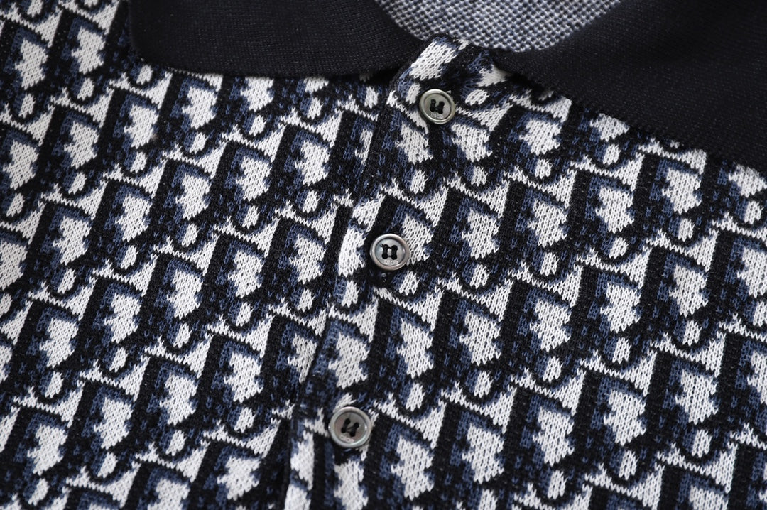 Dior Oblique Jacquard Cotton Polo Shirt – 23FW