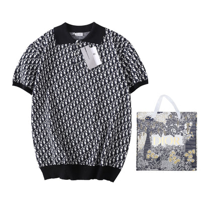 Dior Oblique Jacquard Cotton Polo Shirt – 23FW