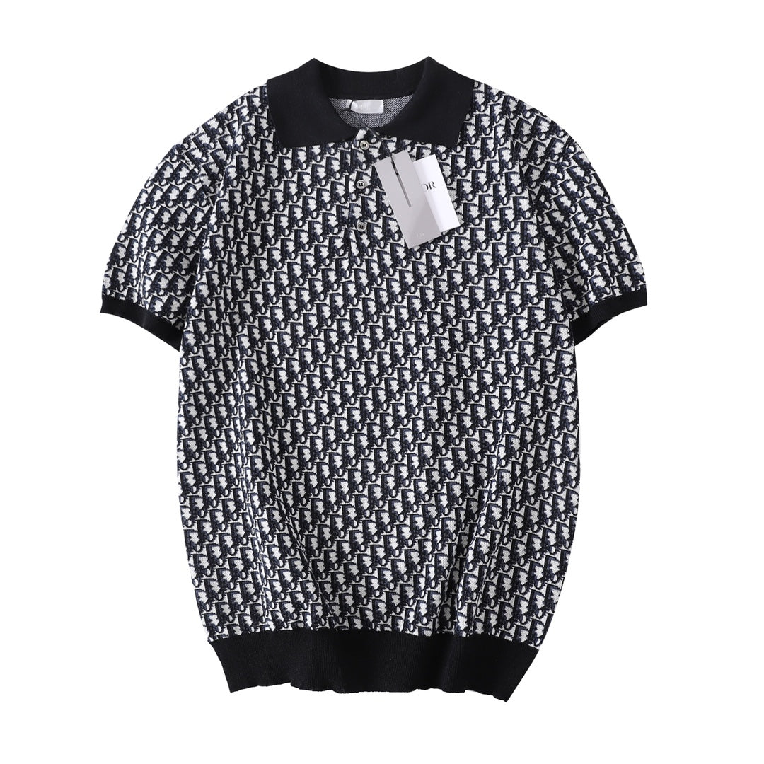 Dior Oblique Jacquard Cotton Polo Shirt – 23FW