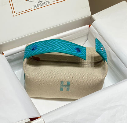 Hermès Trousse Bride-A-Brace Canvas Vanity Case