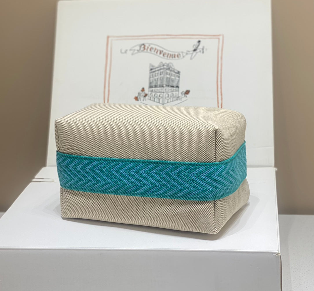 Hermès Trousse Bride-A-Brace Canvas Vanity Case
