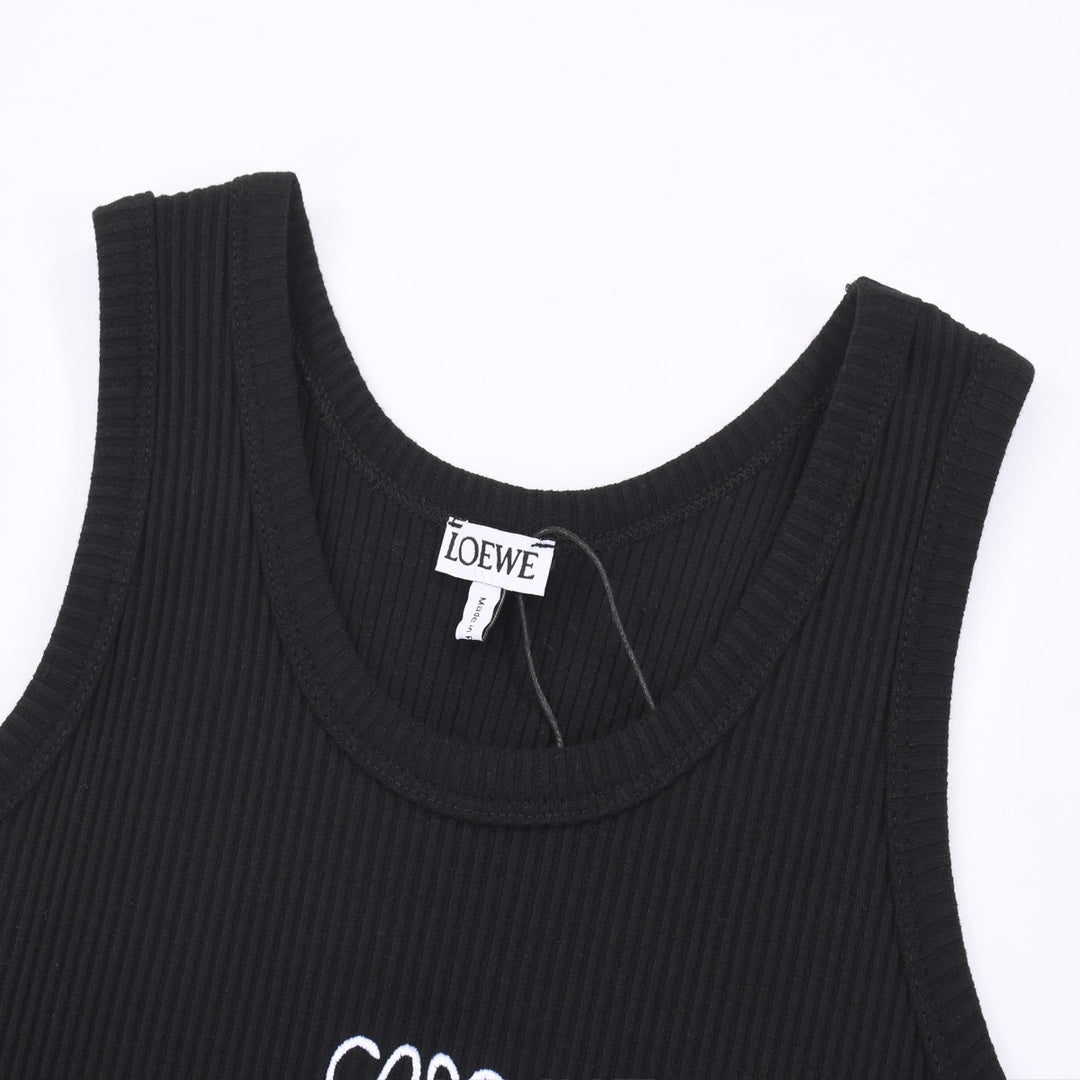 Loewe Classic Embroidered Tank Top – 2023SS