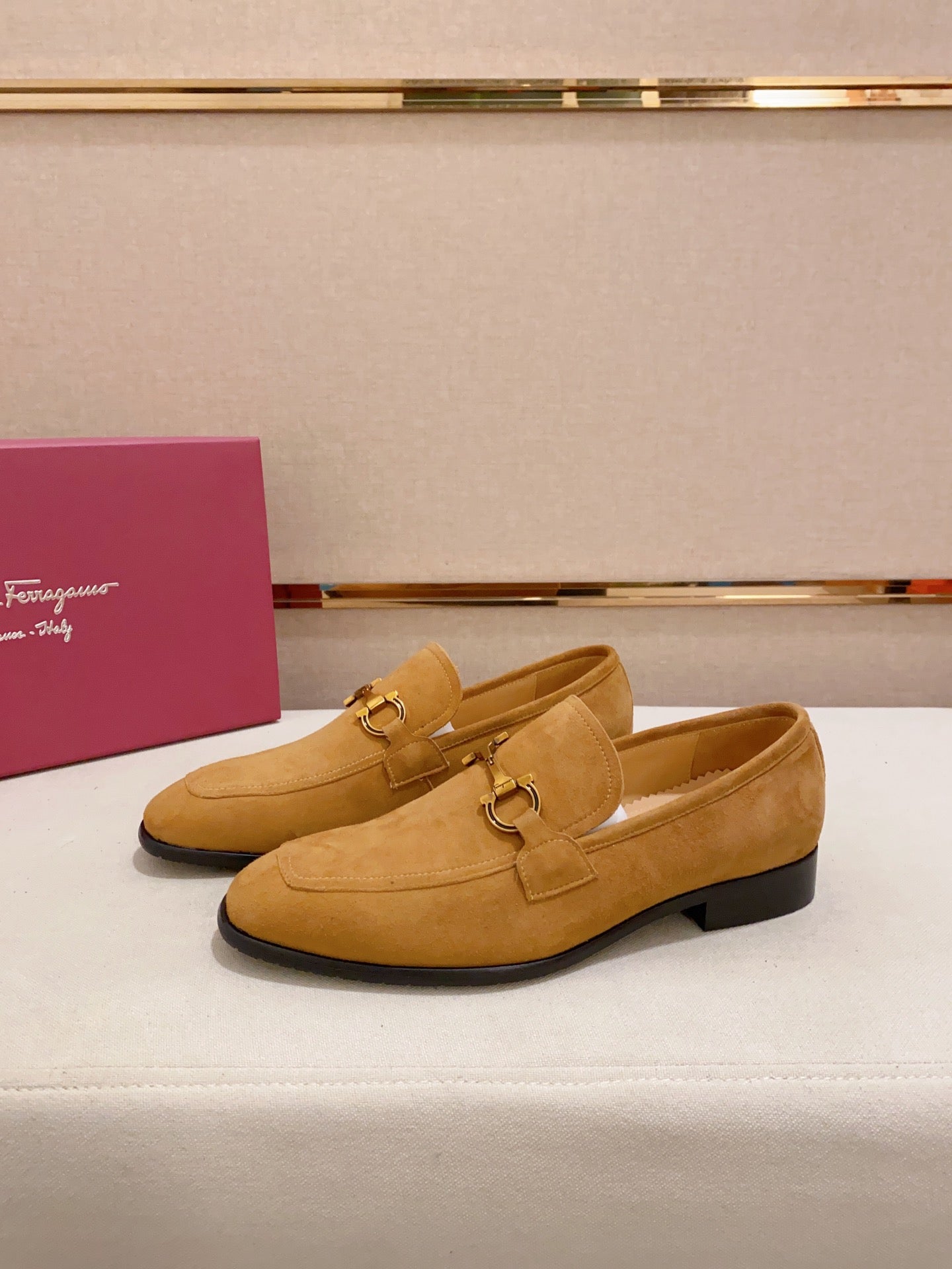 Ferragamo Suede Driving Shoes