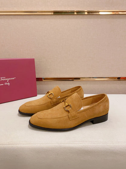 Ferragamo Suede Driving Shoes