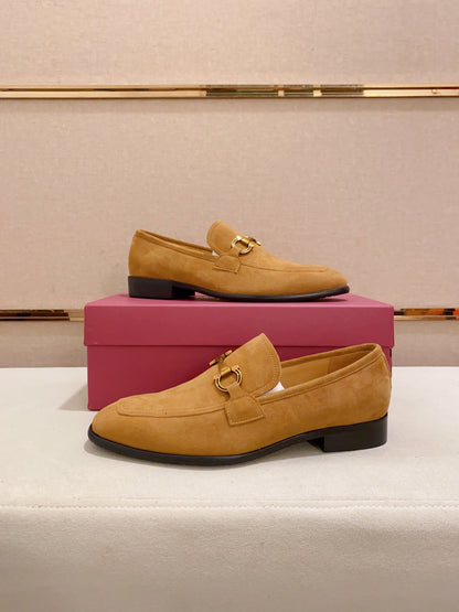 Ferragamo Suede Driving Shoes