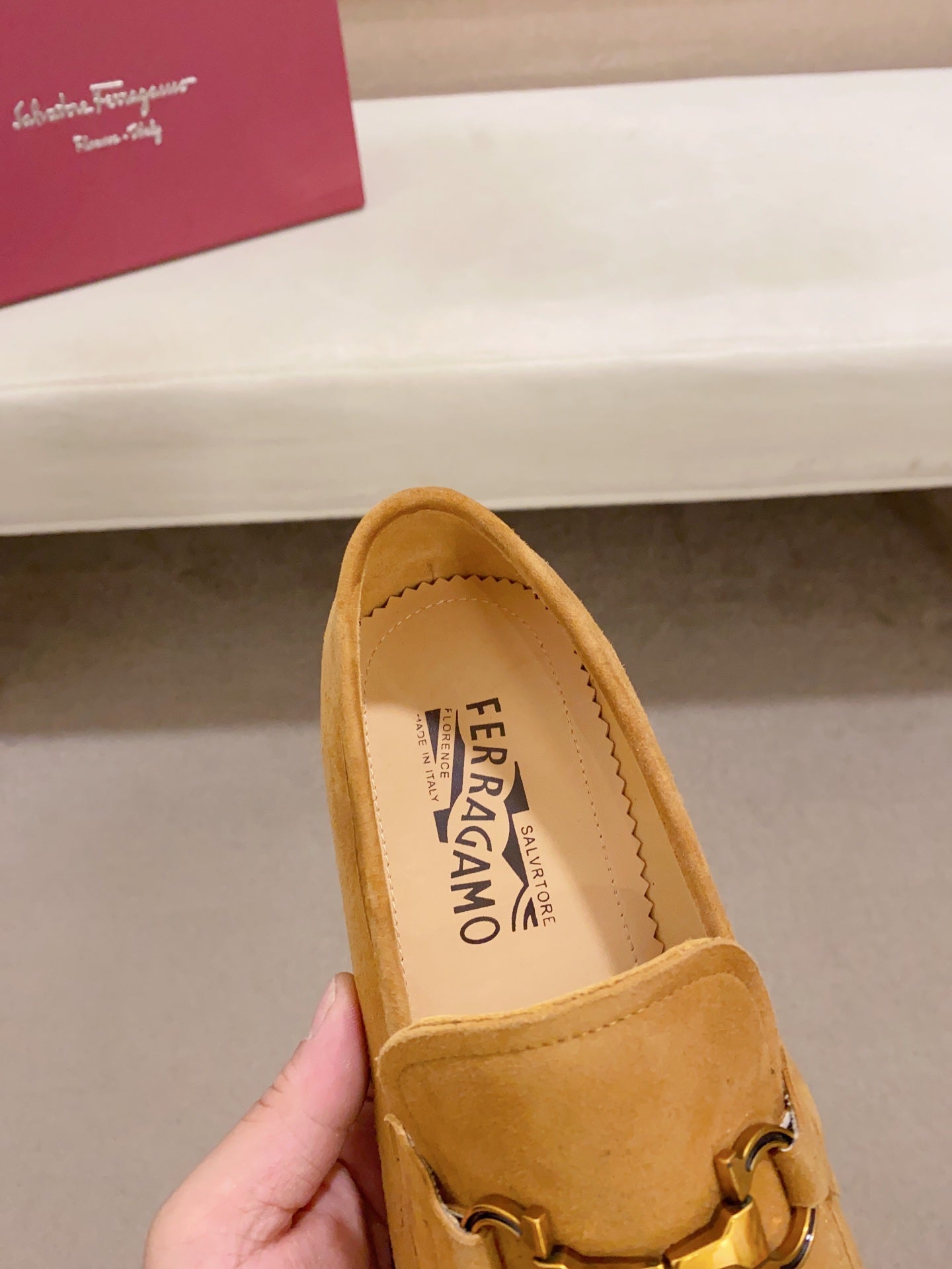 Ferragamo Suede Driving Shoes