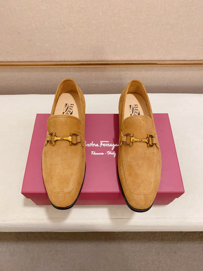 Ferragamo Suede Driving Shoes