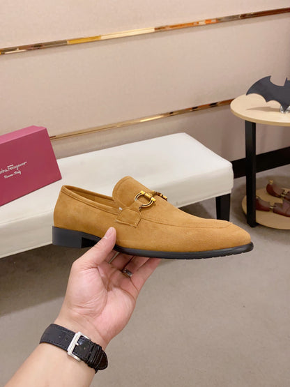Ferragamo Suede Driving Shoes